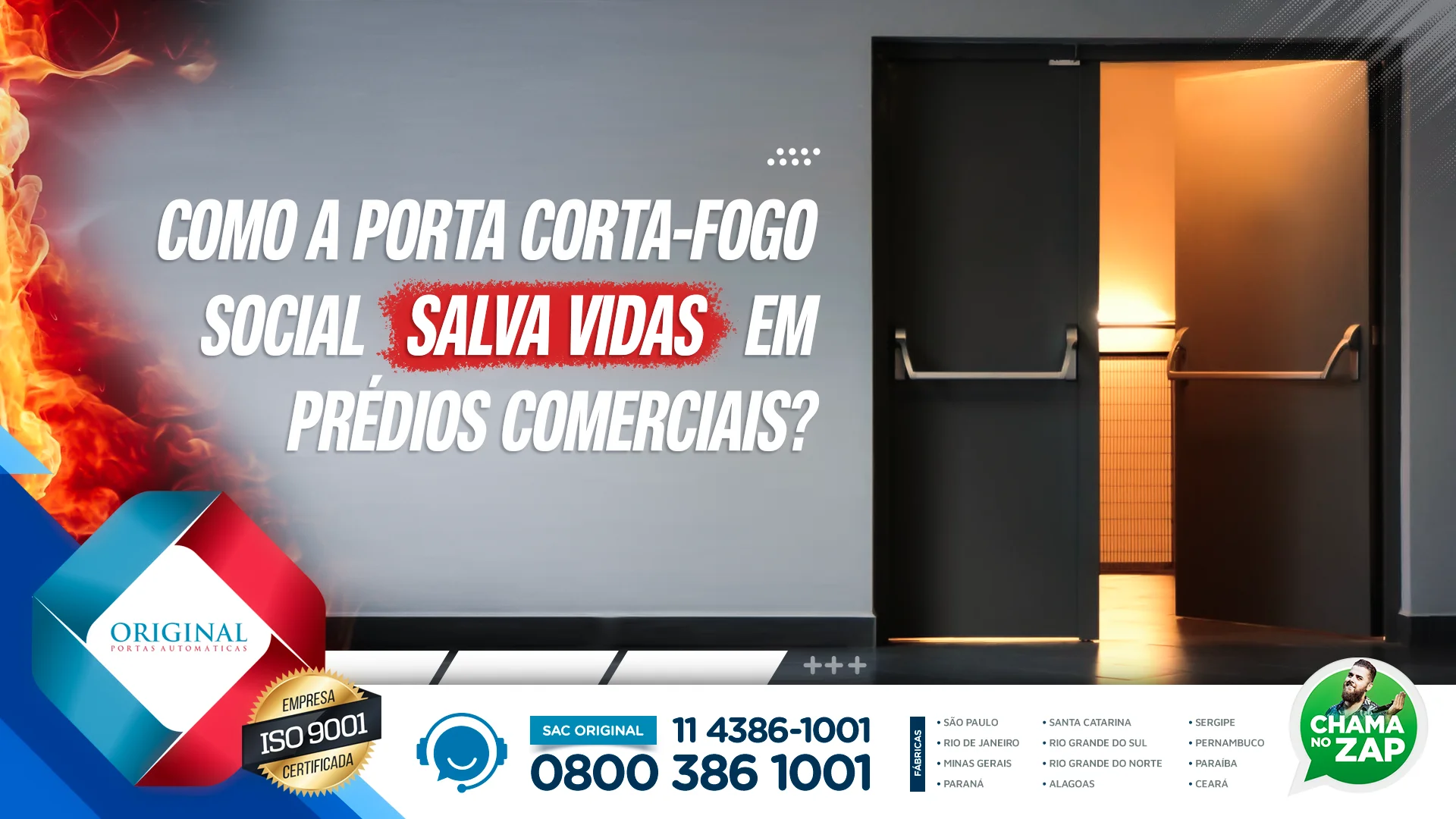 porta corta fogo social prédios comerciais