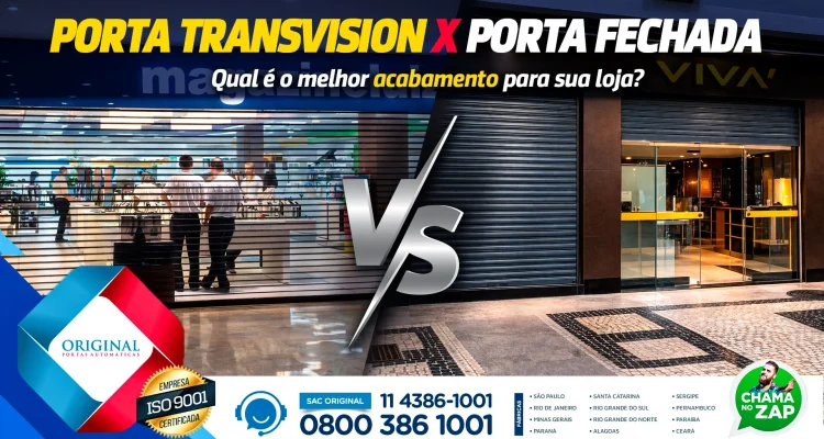 porta transvision x fechada