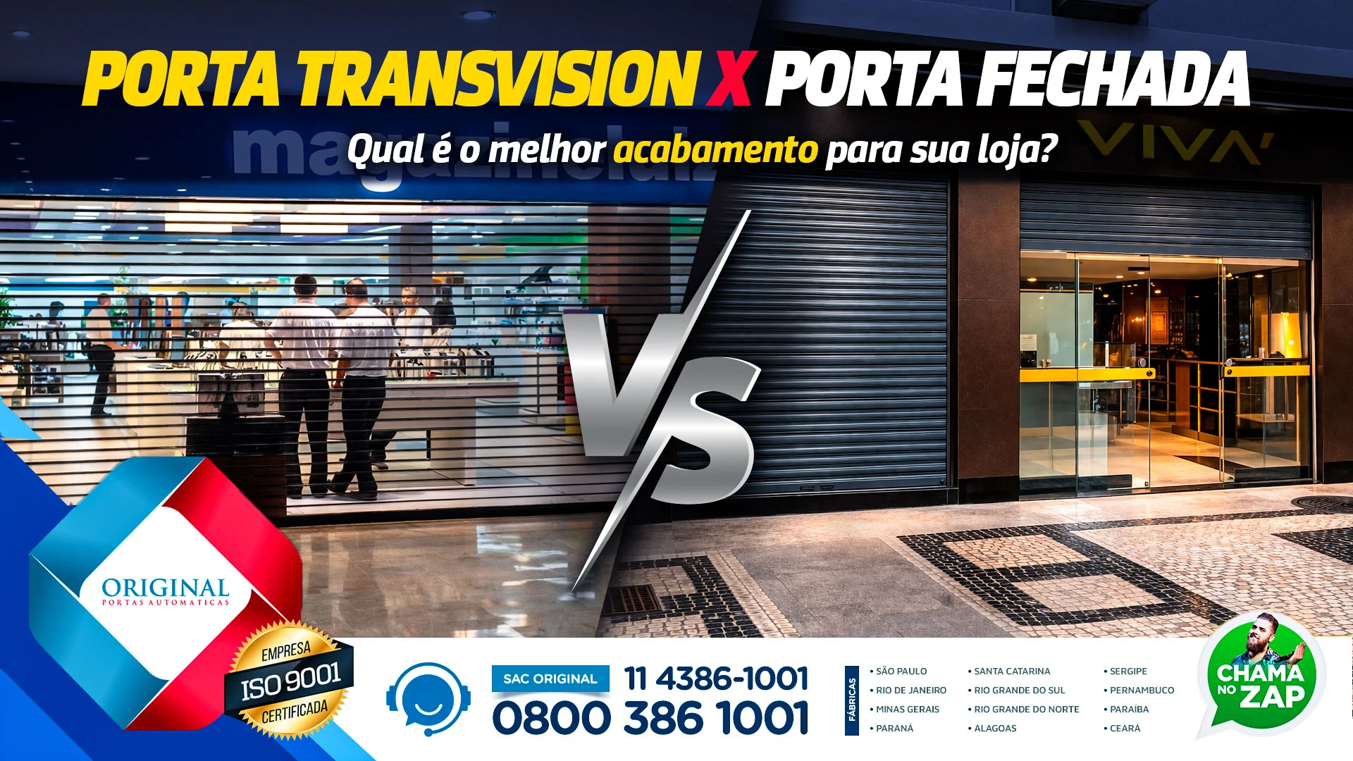 porta transvision x fechada