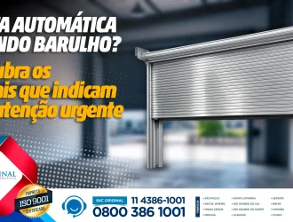 Porta automática fazendo barulho