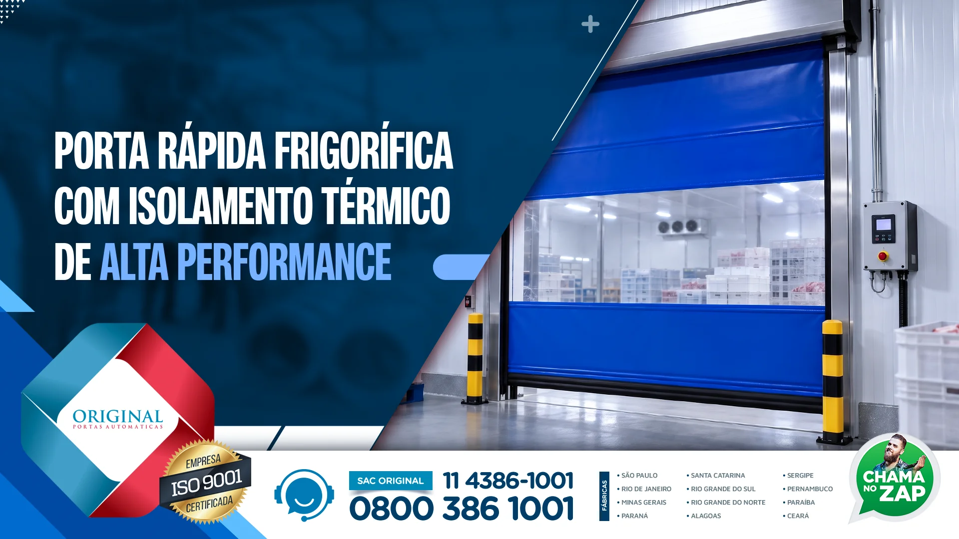 Porta para câmara frigorífica