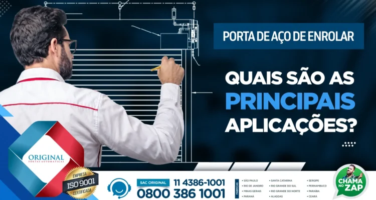 porta de aço de enrolar Original Portas