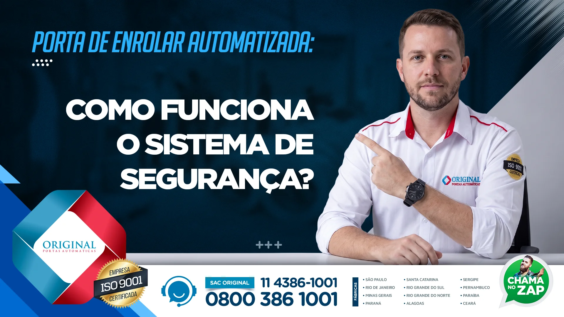 portas de enrolar automatizadas segurança
